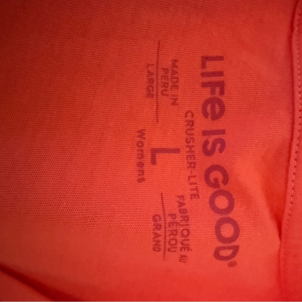 BNWT Life Is Good Women’s Short Sleeve Breathe Tee Shirt. Size Large - Picture 6 of 9